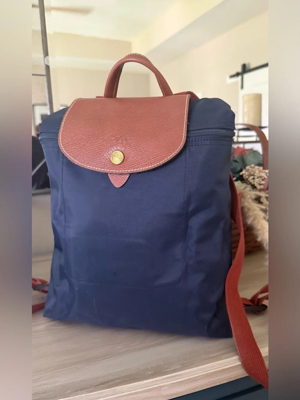 Longchamp backpack navy